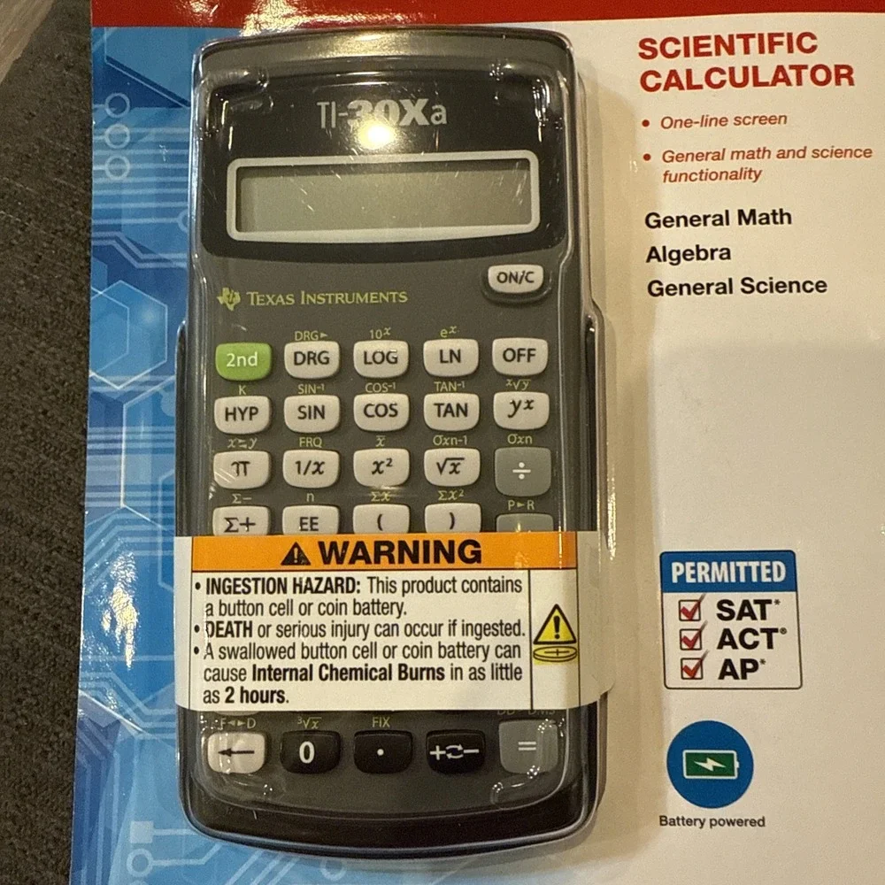 New Texas Instruments TI-30Xa Scientific Calculator‎ - New With Tags